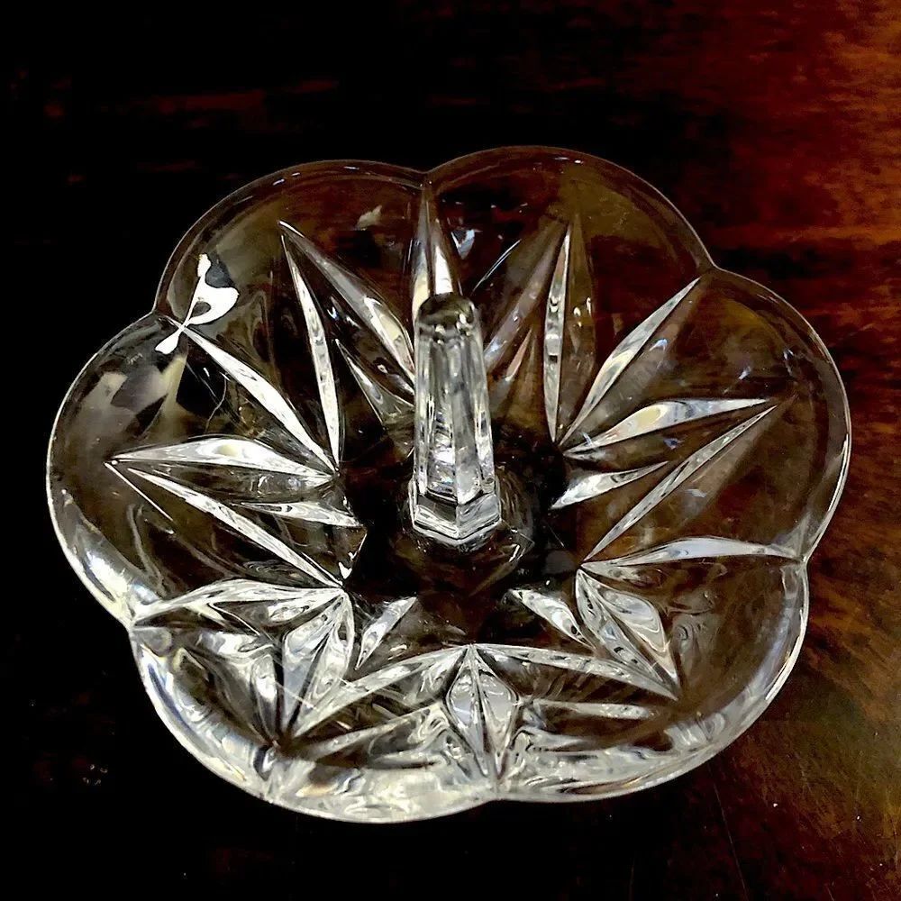 Crystal Ring Holder Jewelry Trinket Tray